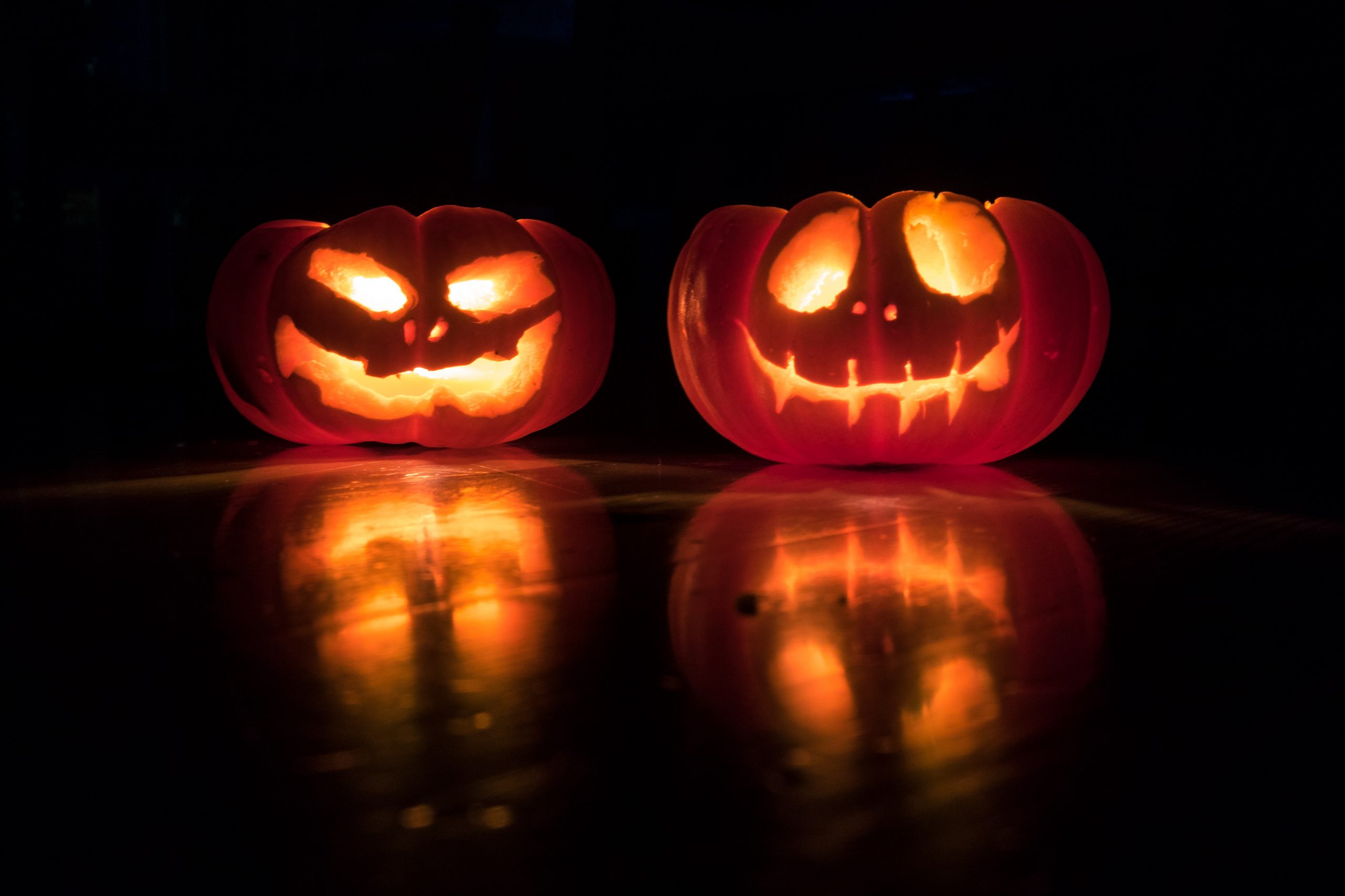 scary pumpkins illustrating scareware